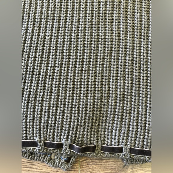 ELISA CAVALETTI WOOL MIX SHORT SLEEVE CROPPED CARDIGAN IN LIGHT BROWN IN LARGE - Picture 10 of 10